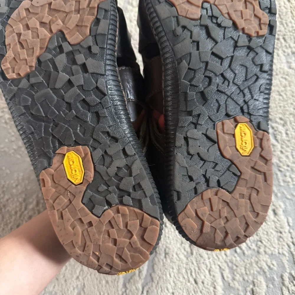 Timberland Holbrook fisherman Brown Leather closed toe sandals shoes vibram 11
